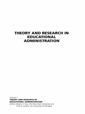 cover image of Theory and Research in Educational Administration, Volume 1